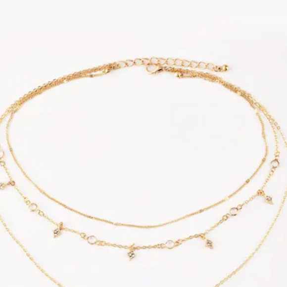 LAST ONE Scattered Stars Choker Necklace - Picture 3 of 4